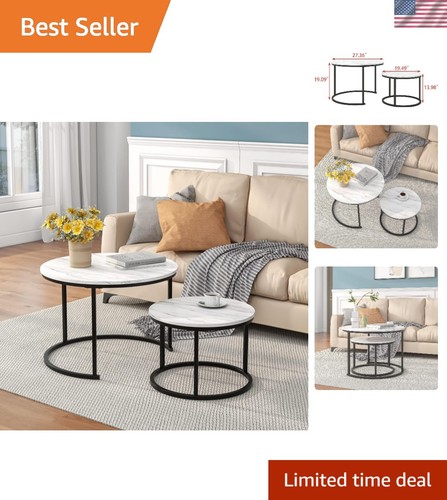 Round coffee table nesting - round, table,nesting