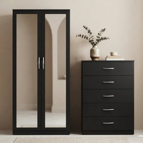 Door mirrored wardrobe fully - door,