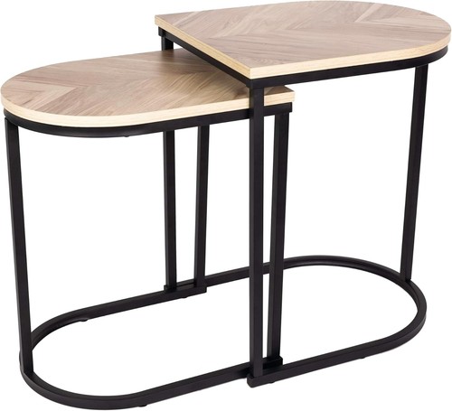 Nesting end tables black - tables,
