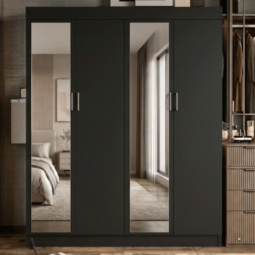 Door wardrobe with mirrors - 4,