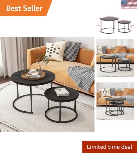 Sturdy round nesting - round, coffee