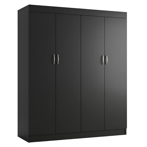 Door wardrobe with hanging - door,